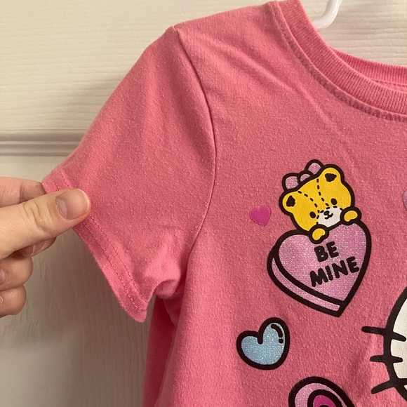 Hello Kitty Be My Valentine Pink T-Shirt, Size: 4T, EUC - Picture 3 of 5